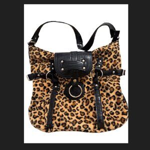 Ladies 'Braciano' Leopard Print Purse Preowned